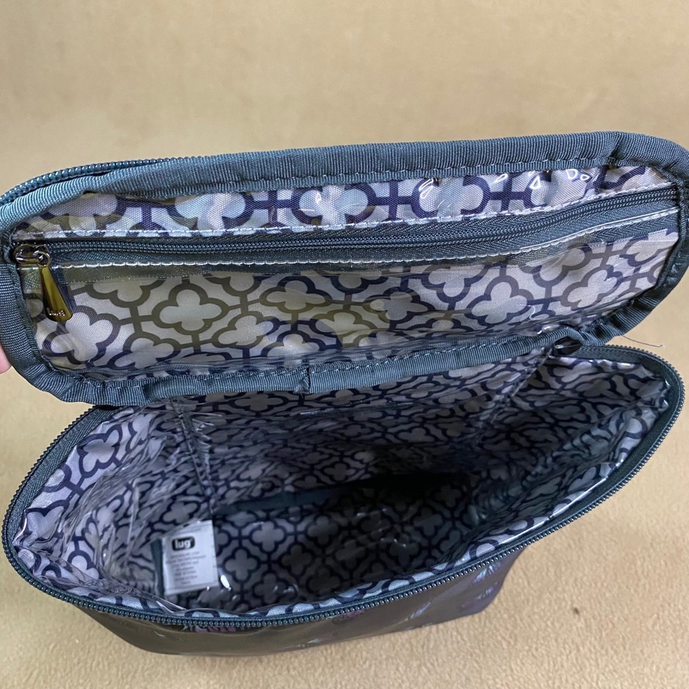 Lug Dolly Butterfly Cosmetic Travel Bag Insulated Case Organizer Makeup Pouch - Picture 7 of 11